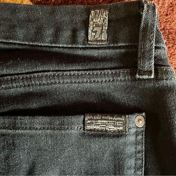 NWOT.  7 for All Man Kind. Boot cut black jeans. - Picture 6 of 7